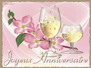 Gif animé joyeux anniversaire smartphone